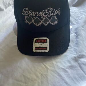 OTTO Black Brand Risk trucker hat